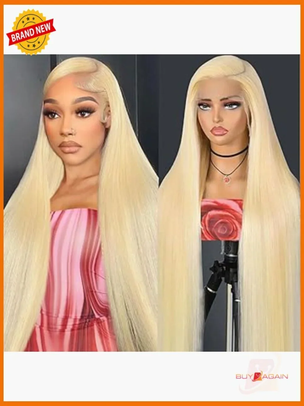30 Inch Lace Front Wig Human Hair 200 Density Straight 13x6 HD Transparent Lace